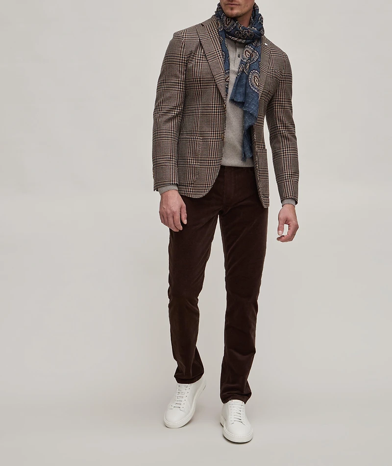 Long-Sleeve Virgin Wool Polo