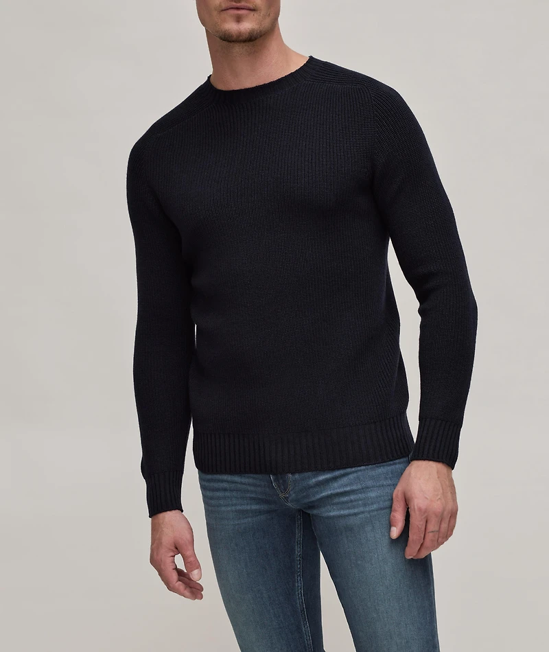 Ribbed Virgin Wool Sweater