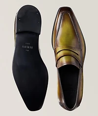 Andy Demesure Scritto Leather Penny Loafers