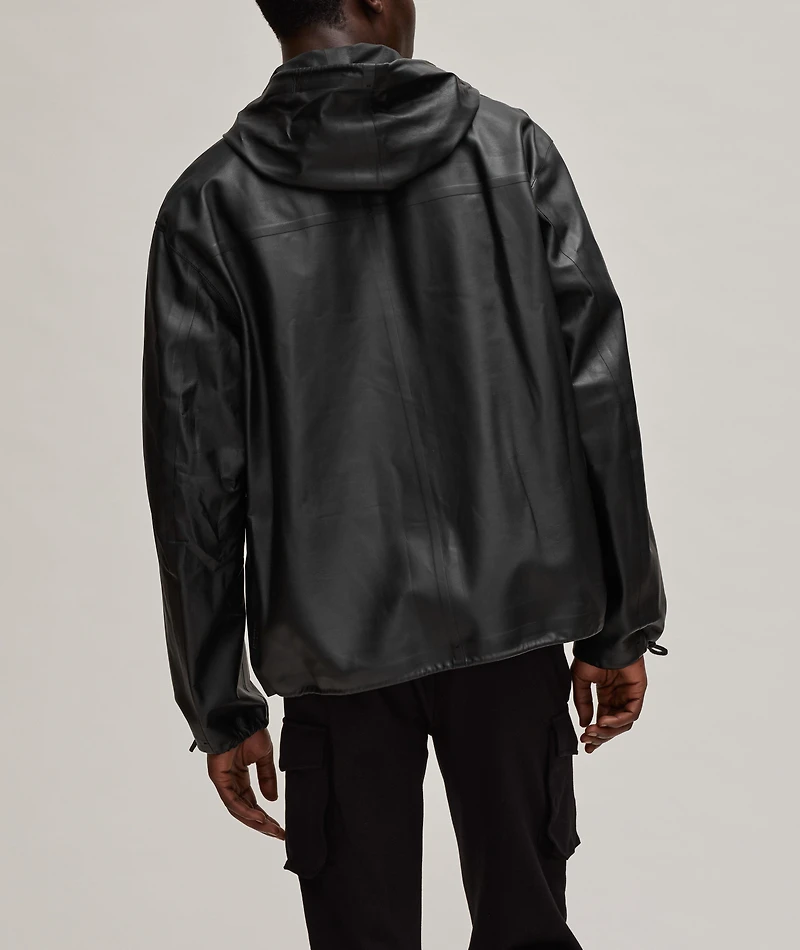 Davide Hooded Leather Jacket