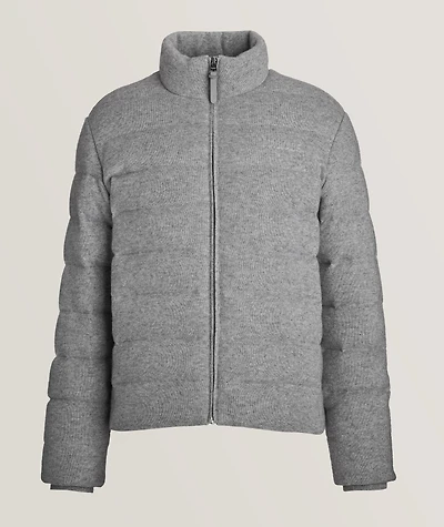 Scott Mélange Cashmere Quilted Puffer Jacket