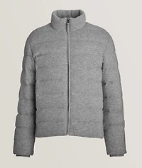 Scott Mélange Cashmere Quilted Puffer Jacket