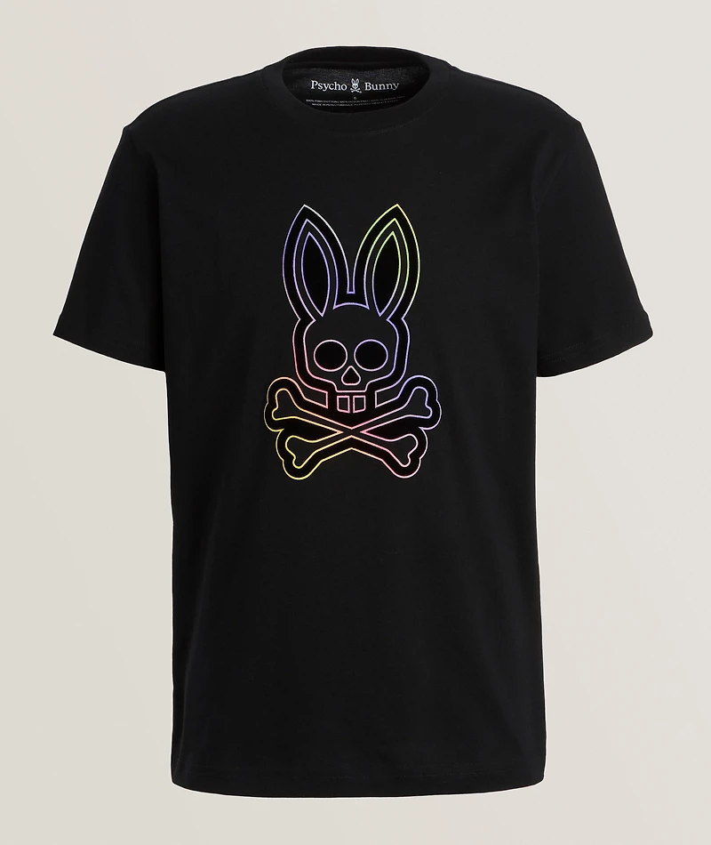 Colton Graphic Cotton Velvet Logo T-Shirt