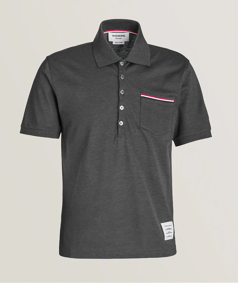 Mercerized Piqué Cotton Polo
