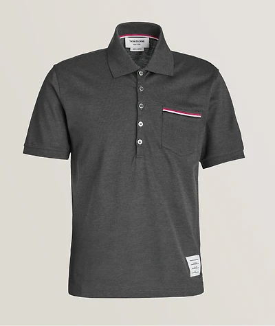 Mercerized Piqué Cotton Polo