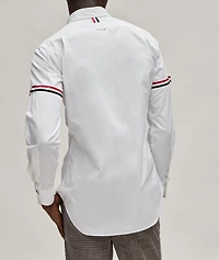 Grosgrain Armband Button-Down Collar Oxford Shirt