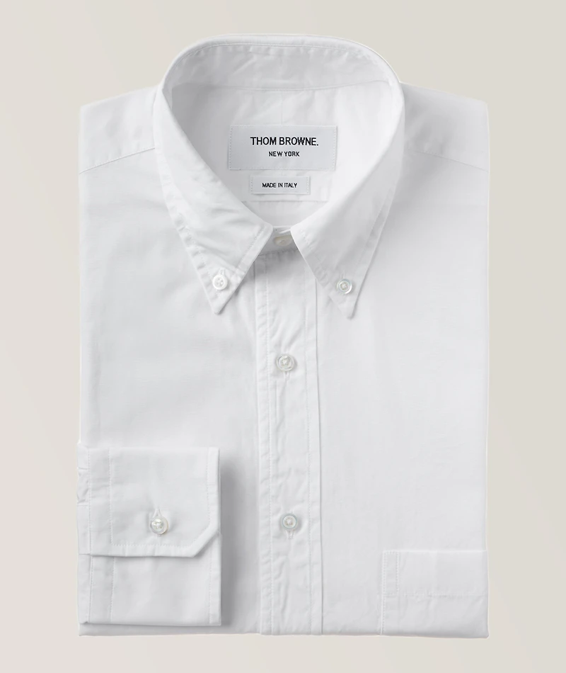 Grosgrain Armband Button-Down Collar Oxford Shirt