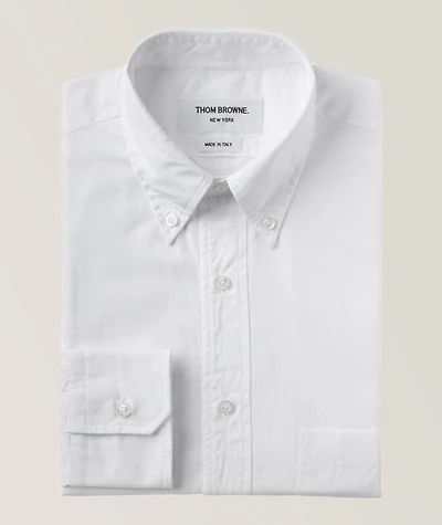 Grosgrain Armband Button-Down Collar Oxford Shirt