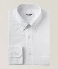 Grosgrain Armband Button-Down Collar Oxford Shirt
