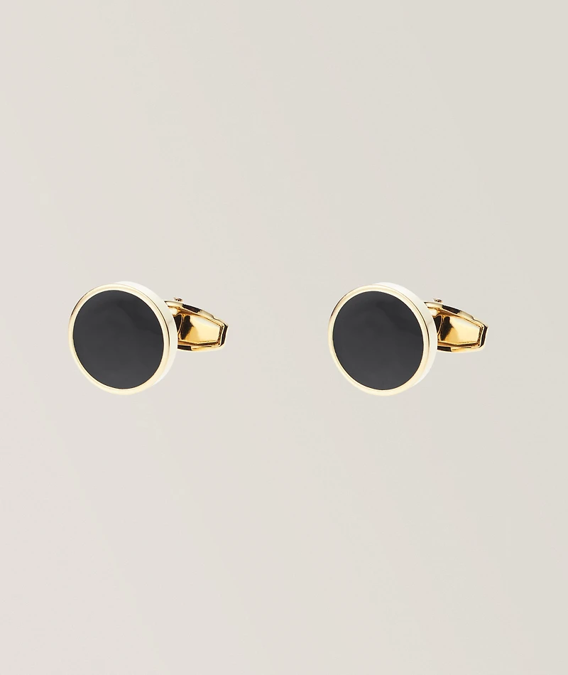 Onyx Round Cufflinks