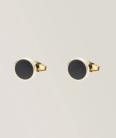 Onyx Round Cufflinks