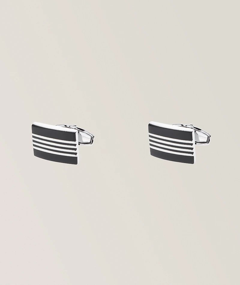 Enamel Rectangle Cufflinks