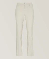 Slim-Fit Cotton Blend Trousers