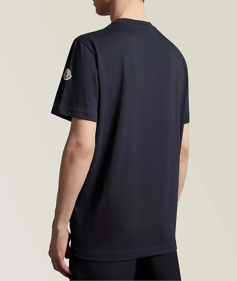 Monogram Patch Cotton T-Shirt