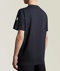 Monogram Patch Cotton T-Shirt