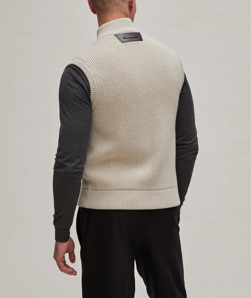 Cotes Perlees Virgin Wool Vest