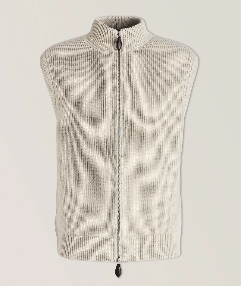Cotes Perlees Virgin Wool Vest