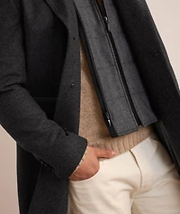 Insert Wool Houndstooth Coat