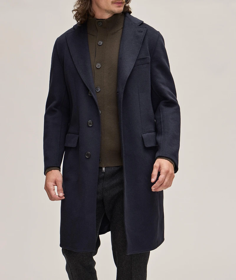 Brushed Cashmere Overcoat