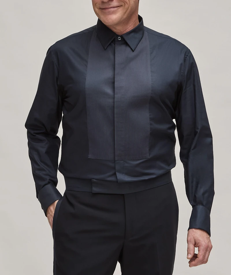 Pleated Front Tuxedo Shirt
