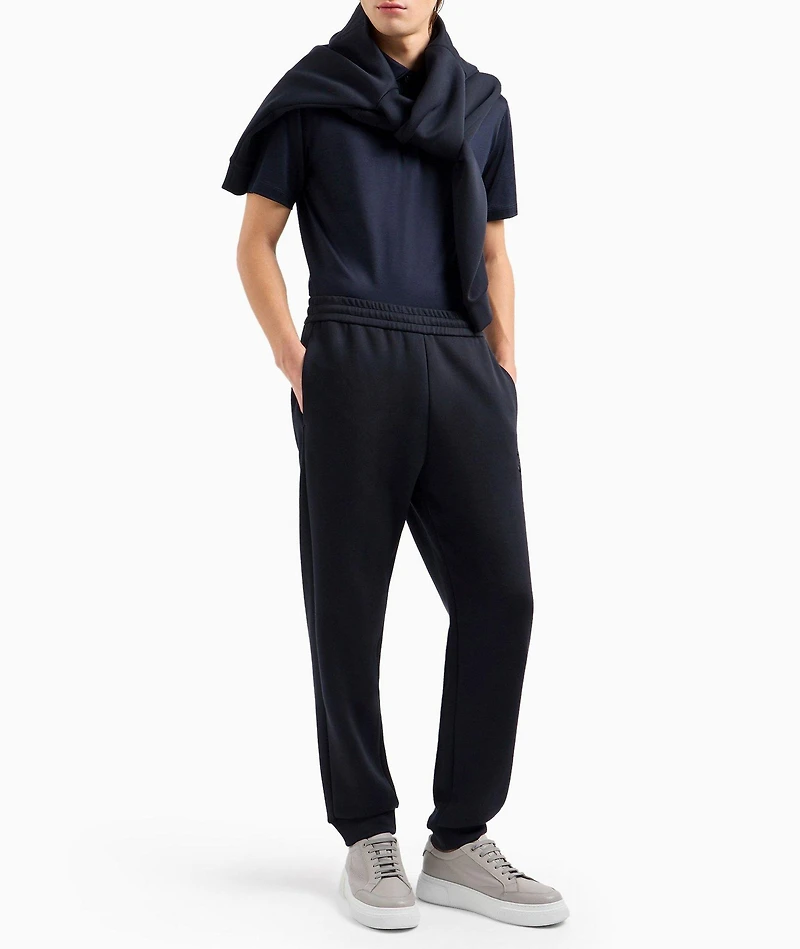 Mélange Silk-Jersey Cotton Polo