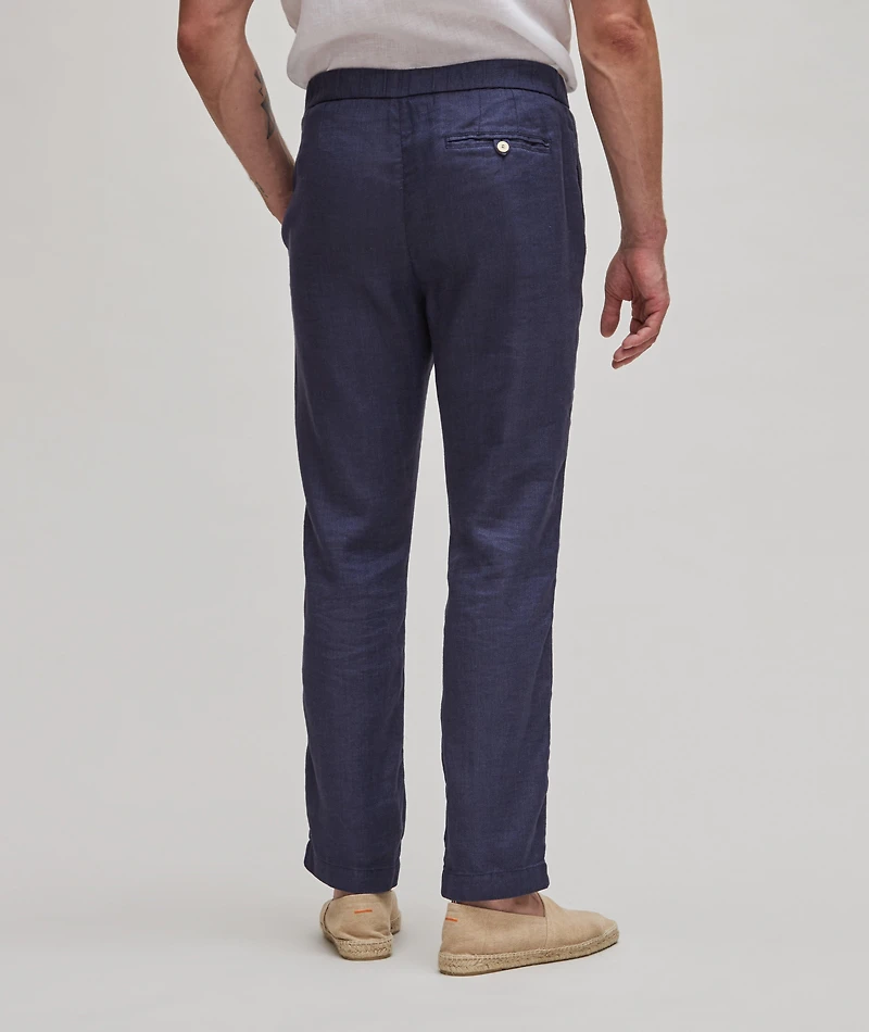 Oscar Linen-Cotton Chinos