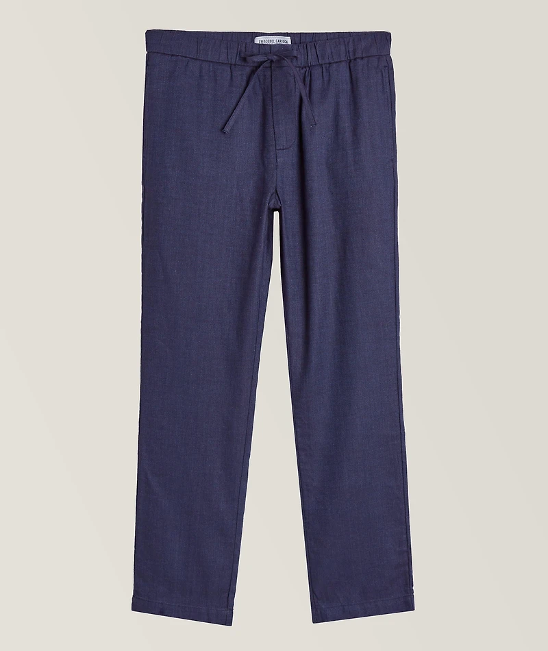 Oscar Linen-Cotton Chinos