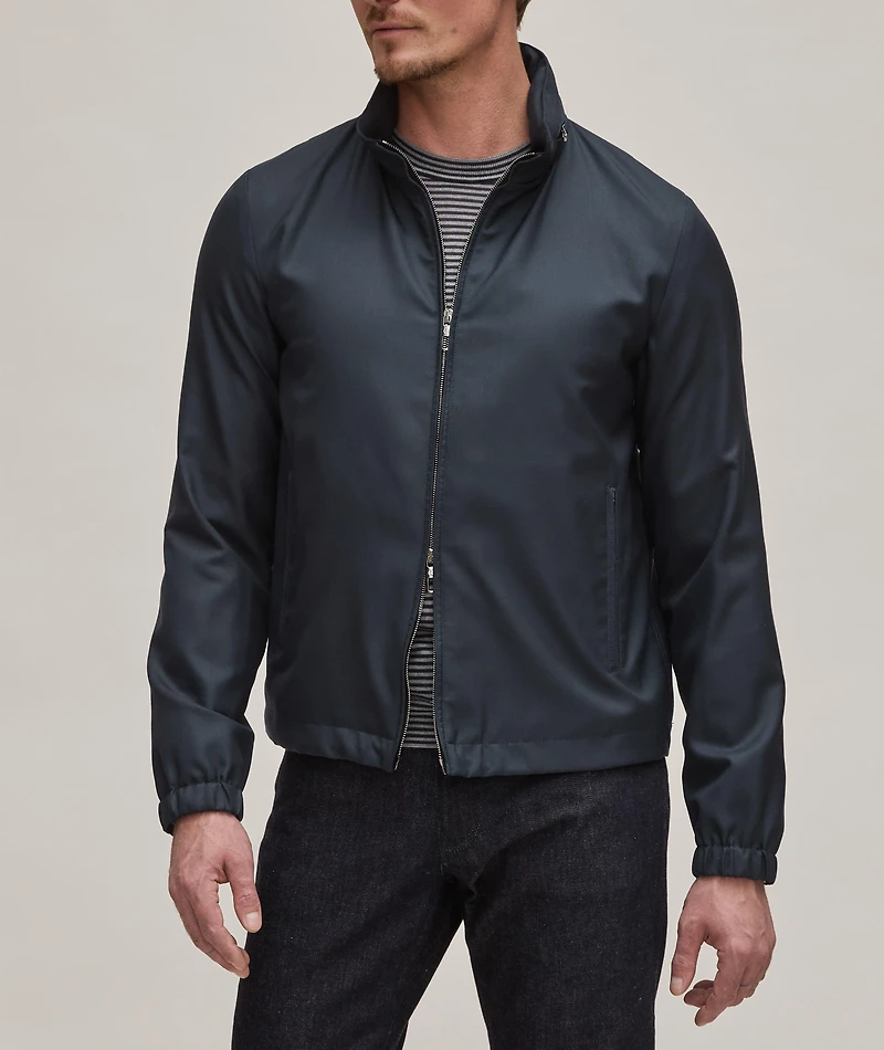 Icon Collection Cashmere-Silk Water-Repellant Blouson