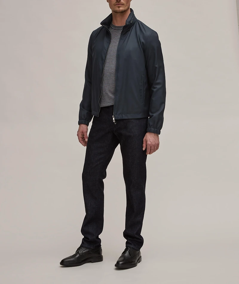 Icon Collection Cashmere-Silk Water-Repellant Blouson