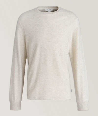 Marbled Cotton Crewneck Sweater