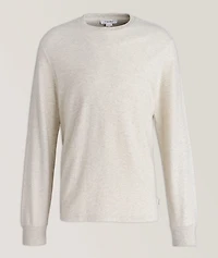 Marbled Cotton Crewneck Sweater
