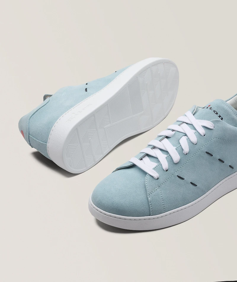 Suede Pick Stitch Sneakers