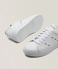 Leather Pick Stitch Sneakers