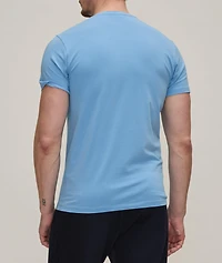 Pima Stretch-Cotton V-Neck T-Shirt