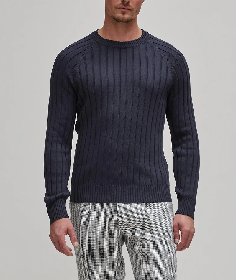 Ribbed Cotton Sweater