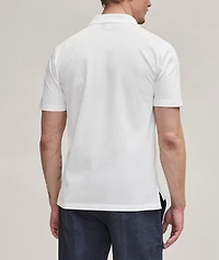 Classic Pique Leather Tab Polo
