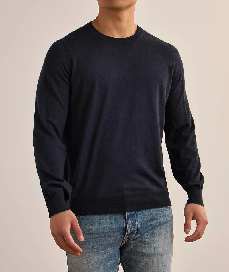 Elbow Patch Wool-Cashmere Sweater