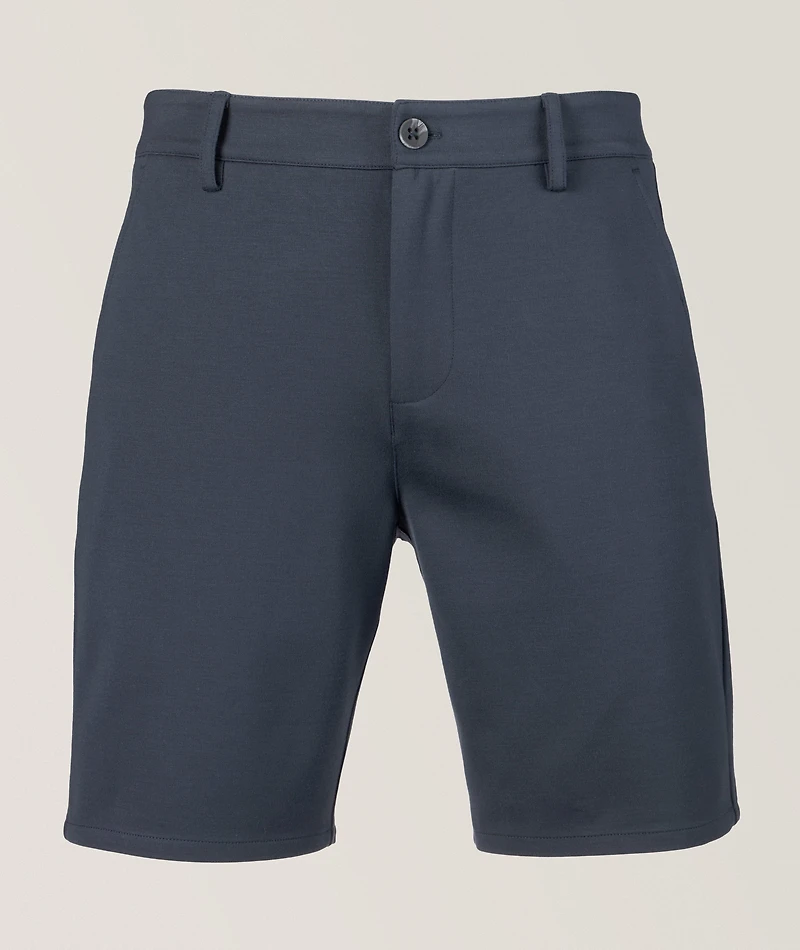 Stretch-Viscose Blend Shorts