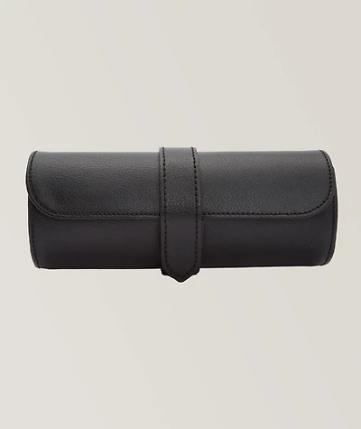 Roadster Pebbled Vegan Leather Triple Watch Roll