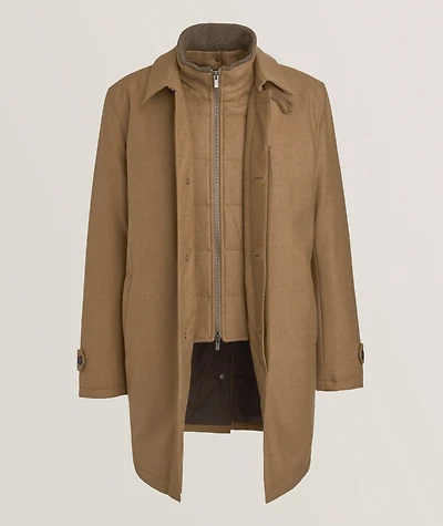 Vittorio Stretch-Wool Coat