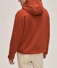 Cashmere Jacket With Scritto Leather Detailing