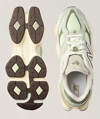 9060 Suede-Mesh Sneakers