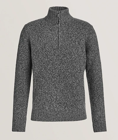 Extrafine Merino Wool Quarter-Zip Sweater