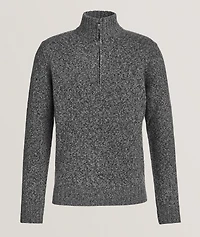 Extrafine Merino Wool Quarter-Zip Sweater