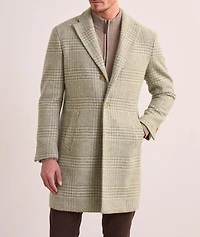 Glen Check Wool-Cashmere Overcoat