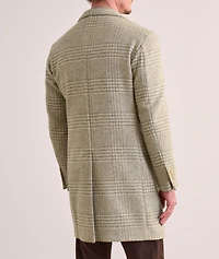 Glen Check Wool-Cashmere Overcoat