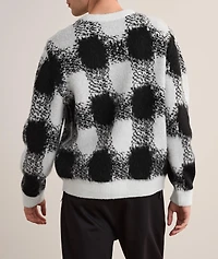 Check Wool-Blend Sweater