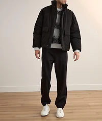 Check Wool-Blend Sweater
