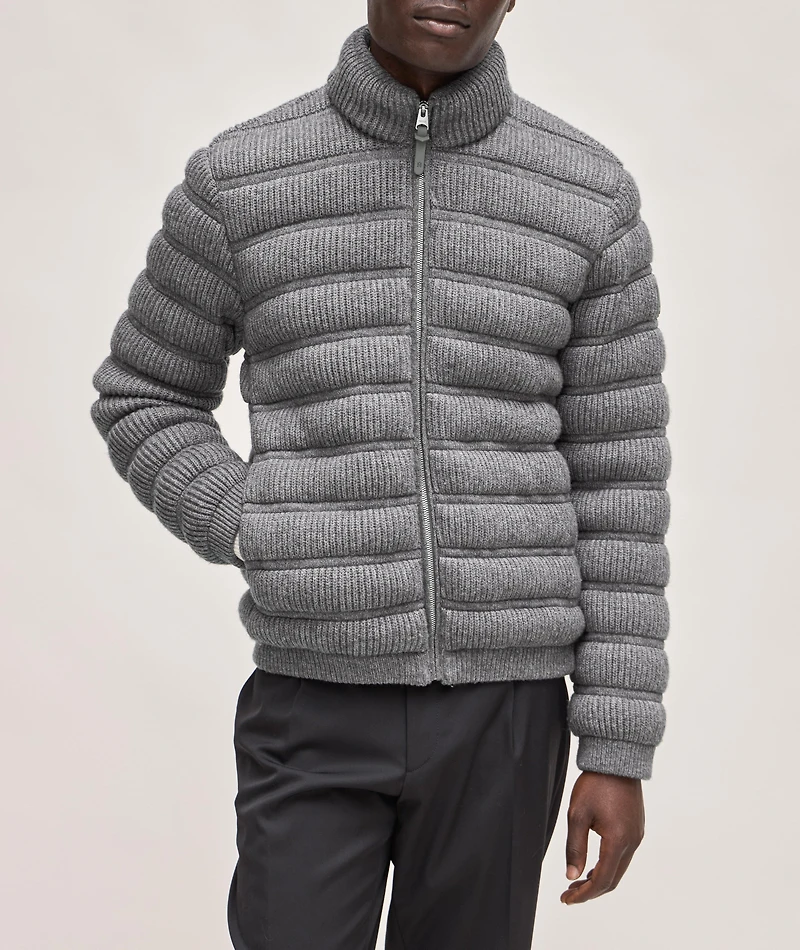 Christopher Wool-Cashmere Down Jacket