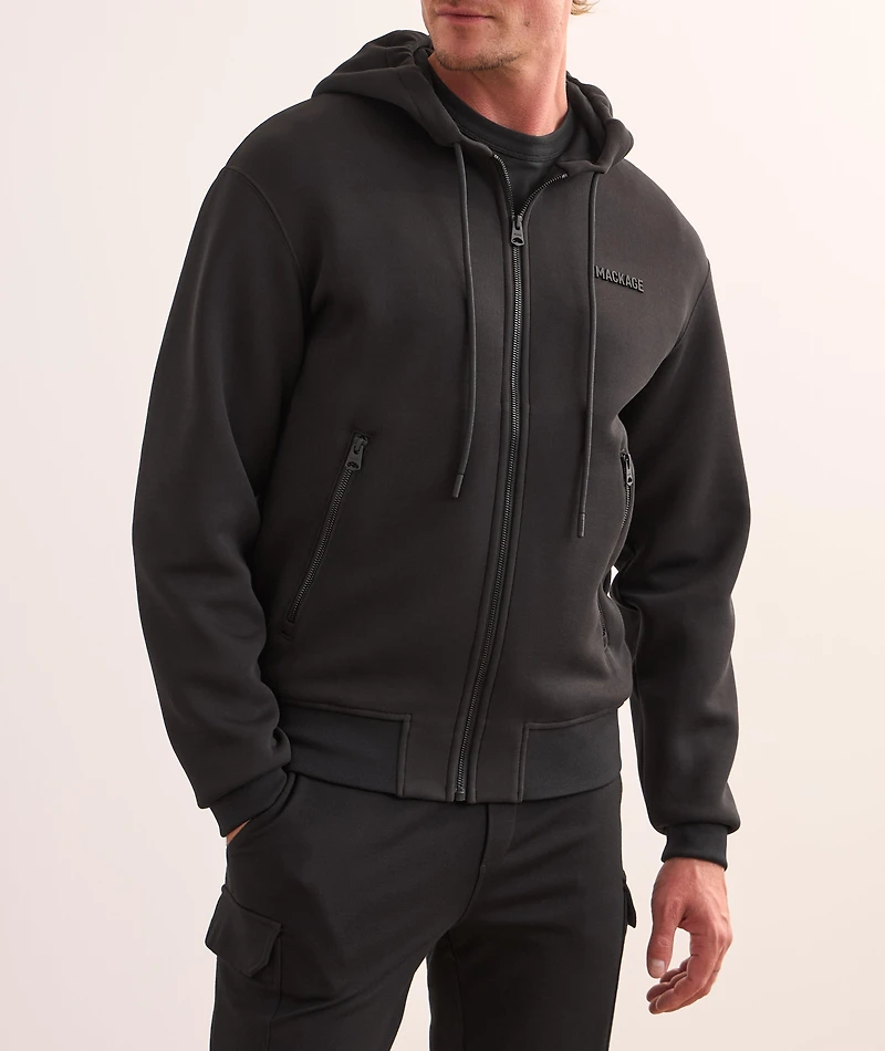 Cotton-Blend Hooded Sweater